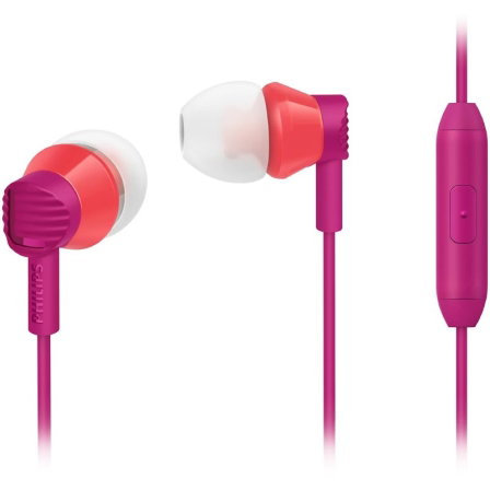Philips SHE3805PK Auriculares Intrauditivos con Micrófono Rosa